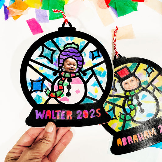 Snowglobe Photo Ornament DIY