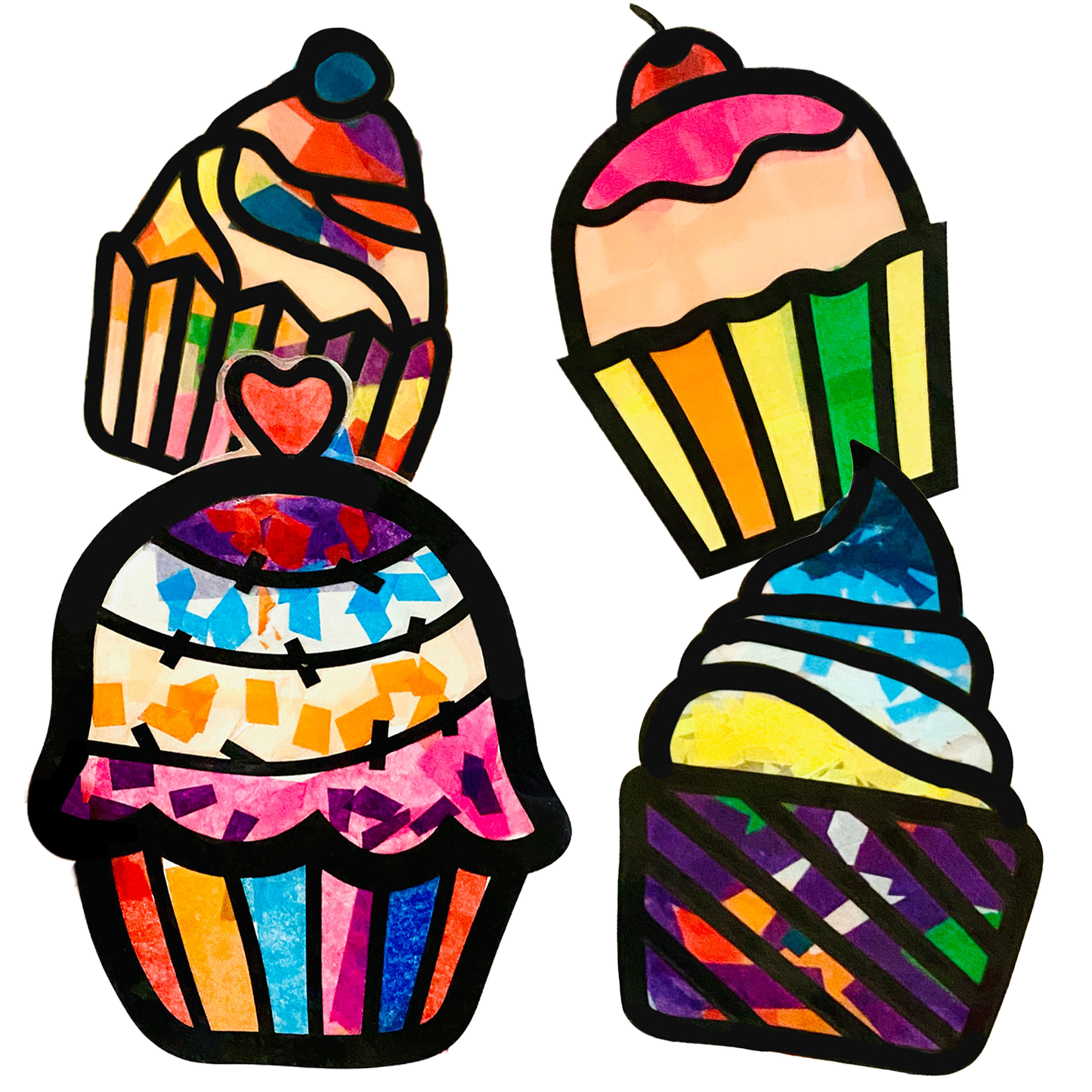 Cupcakes Suncatcher Craft Kit