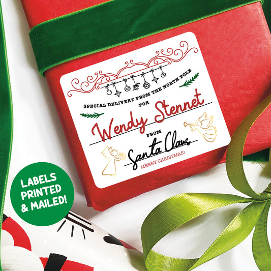 Special Delivery Christmas Gift Labels - Angels