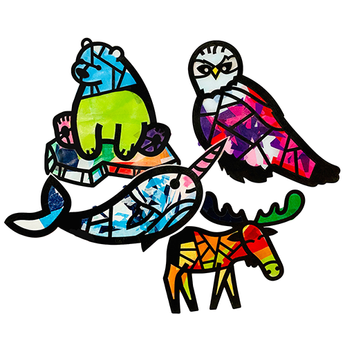 Arctic Animals Suncatcher Craft Kit