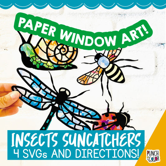 Insects and Bugs Suncatchers SVG
