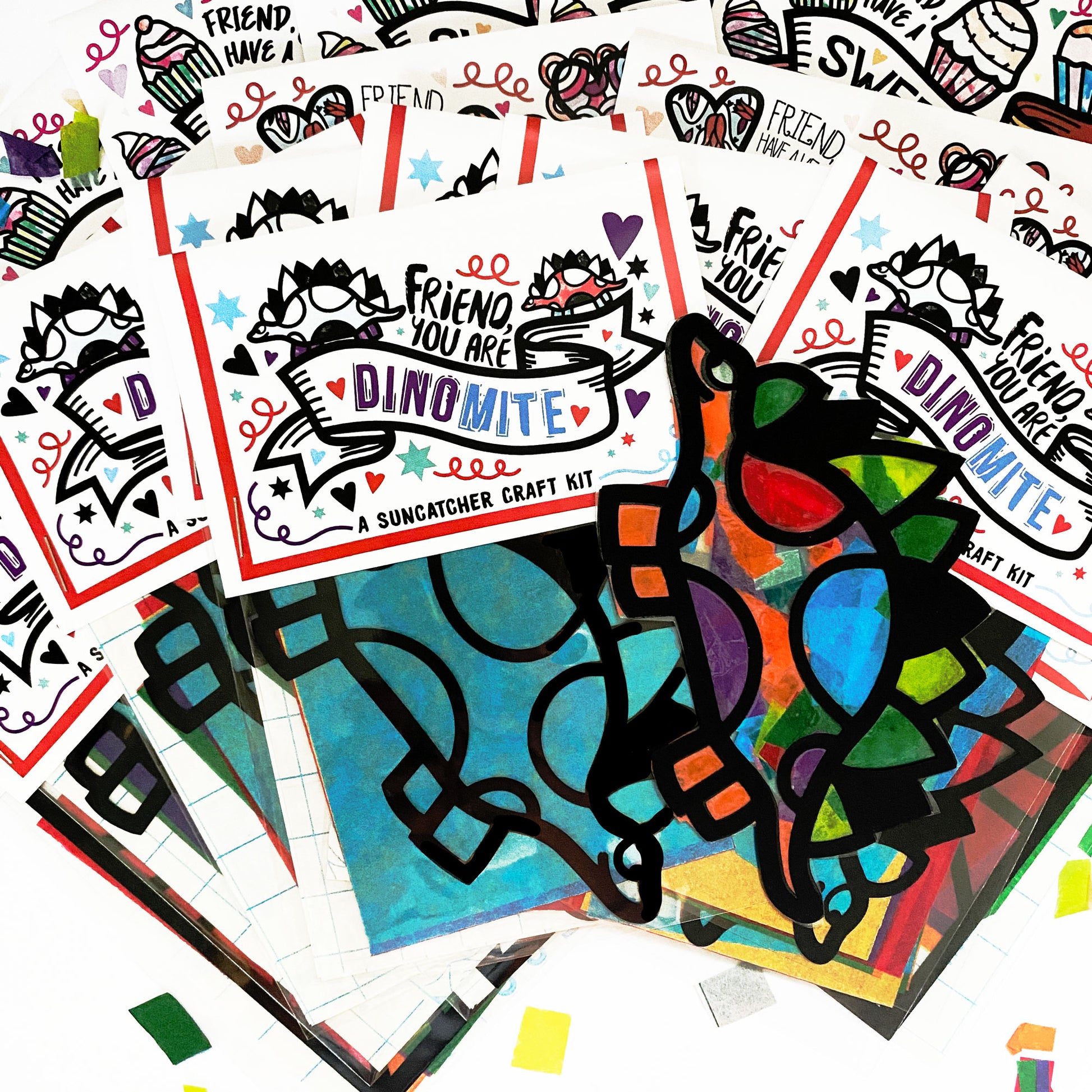 Dinosaur Dinomite Valentine's Day craft kits