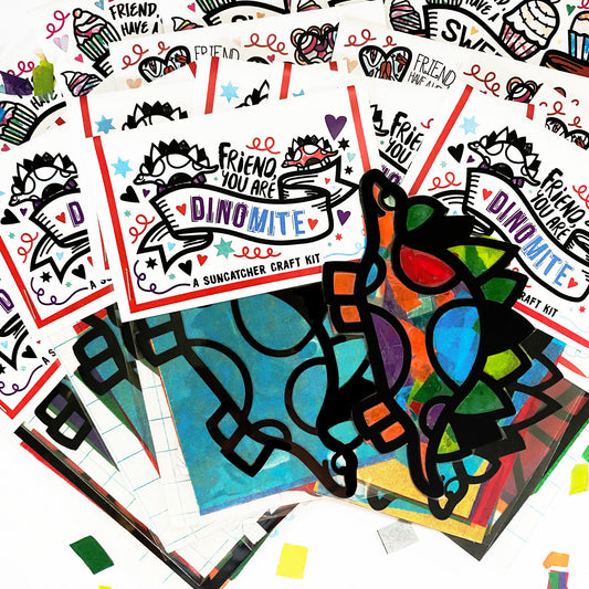 Dinosaur Dinomite Valentine's Day craft kits