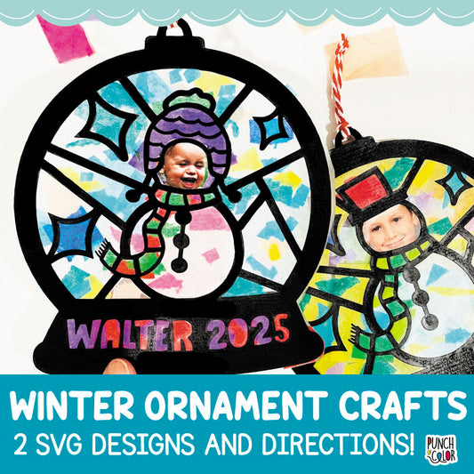 Snowglobe Photo Ornament SVG