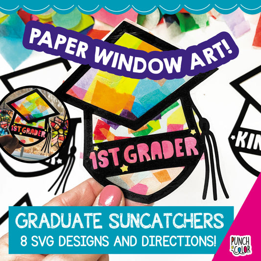 Graduation Cap Suncatchers SVG
