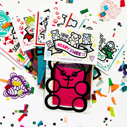 Beary Sweet Valentine's Day Suncatcher Kits