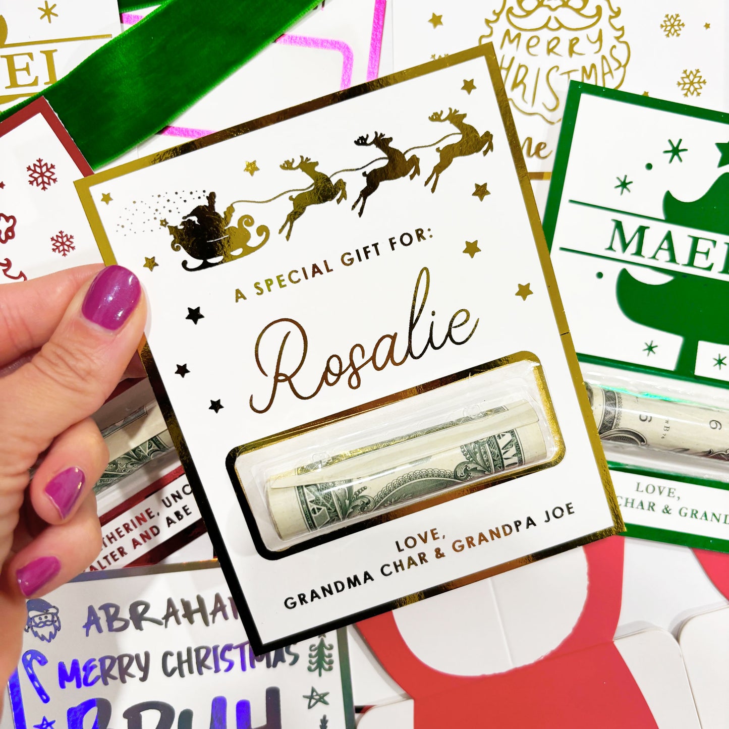 Foil Money Wallet Cards