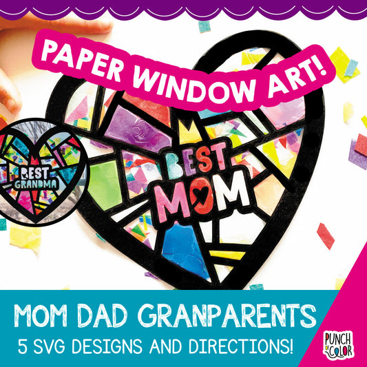 Mother's, Father's, Grandparents' Day Heart SVG
