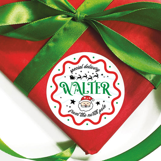 Personalized Christmas Gift Labels - From the North Pole
