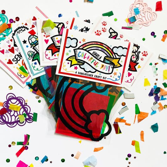 Rainbow Valentine's Day Suncatcher Kits