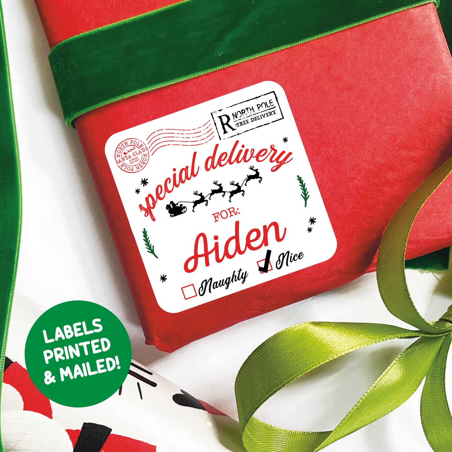 Personalized Christmas Gift Labels - Special Delivery