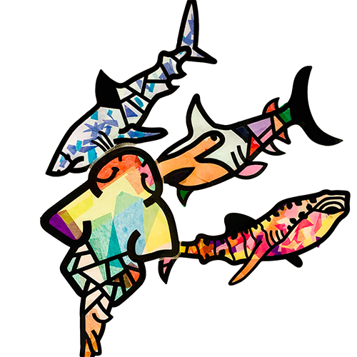 Sharks Suncatcher Craft Kit