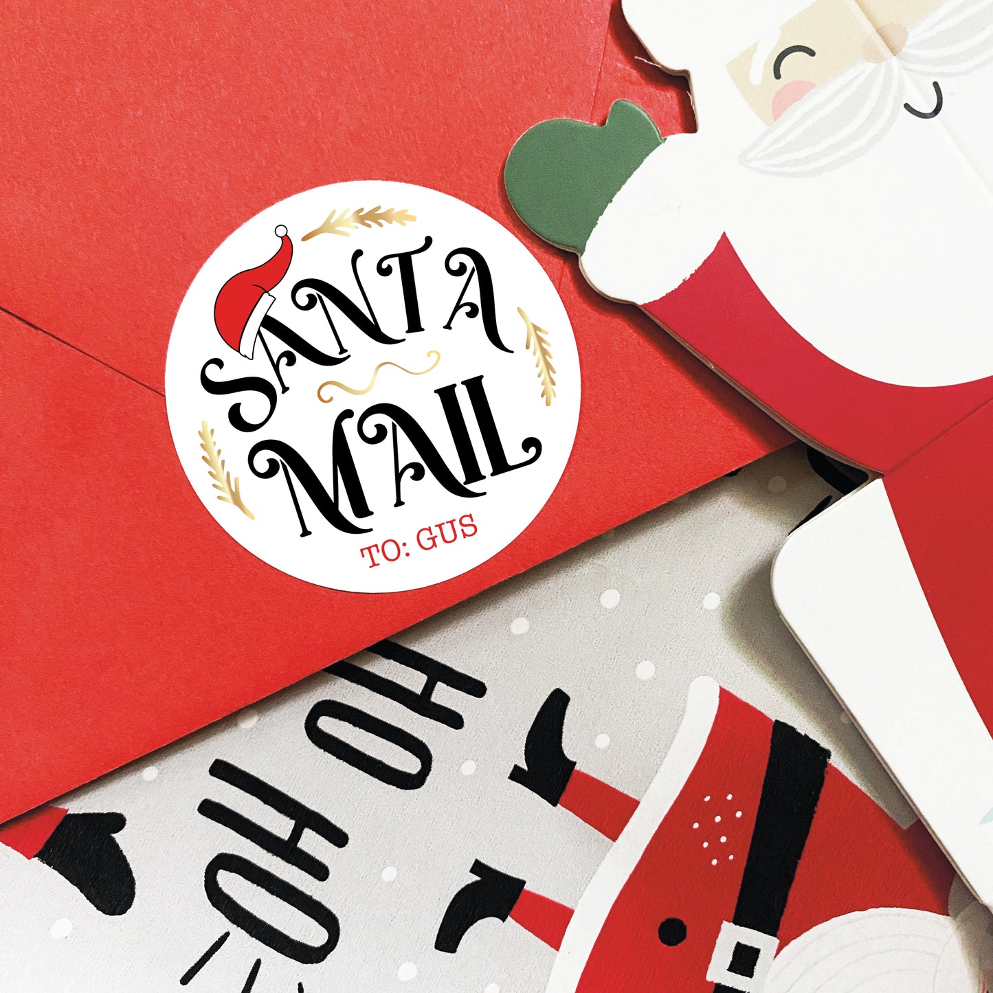 Personalized Santa Mail Gift Labels
