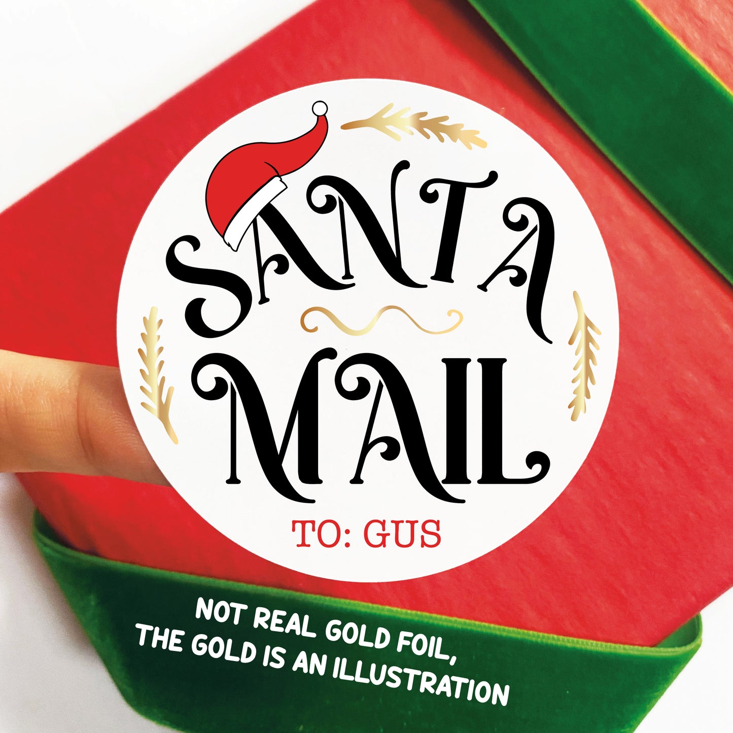 Personalized Santa Mail Gift Labels
