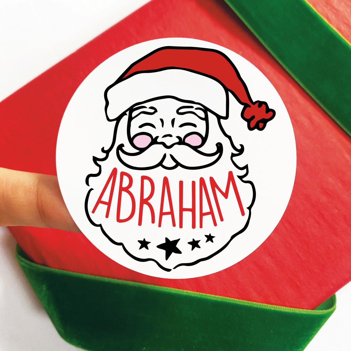 Personalized Santa Claus Christmas Gift Labels