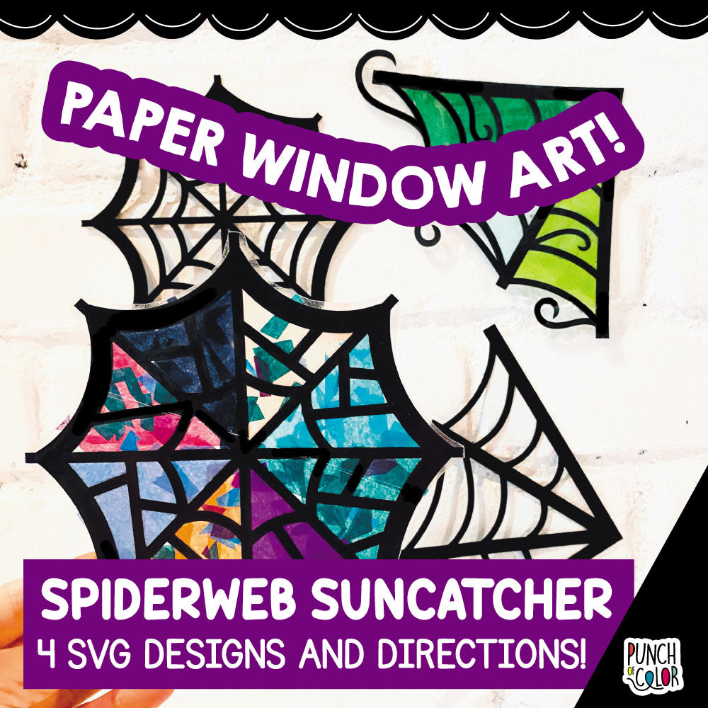 Spider Web Suncatcher SVG