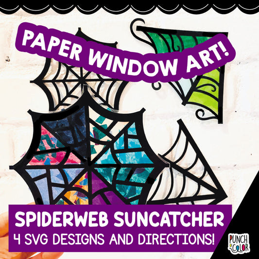 Spider Web Suncatcher SVG