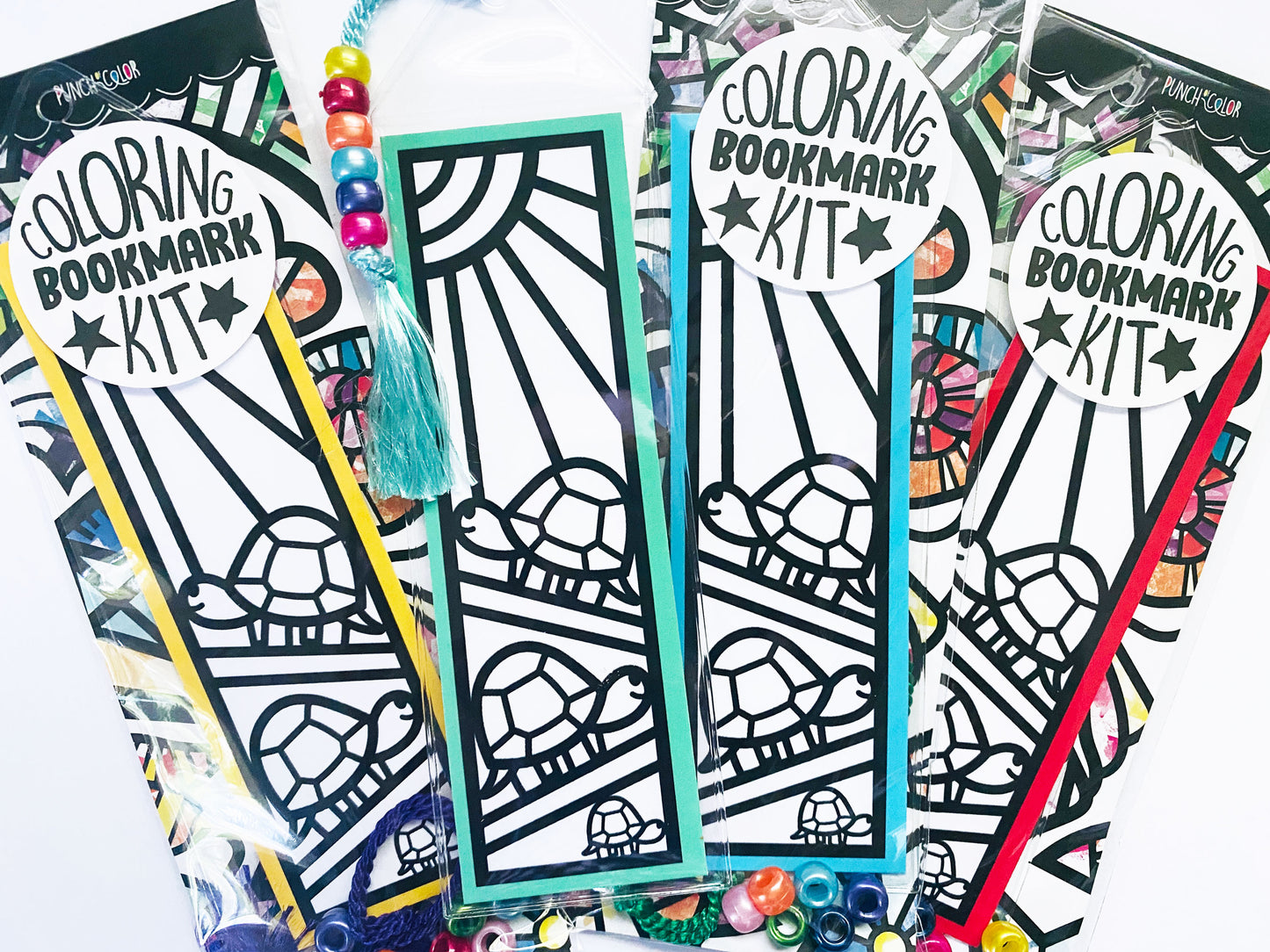 Turtle Coloring Bookmark Kit