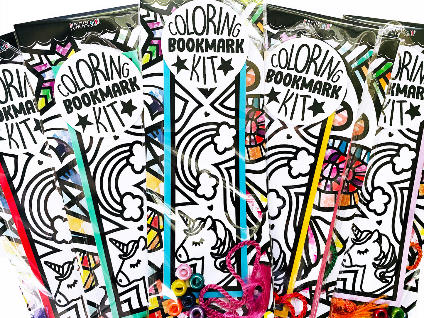 Unicorn Coloring Bookmark Kit
