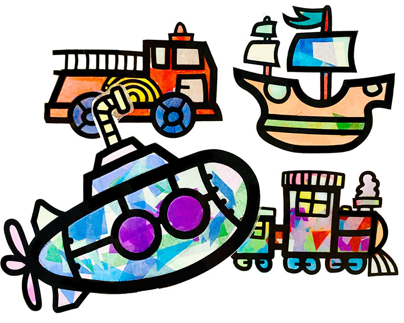 Vehicles Suncatcher Craft Kit