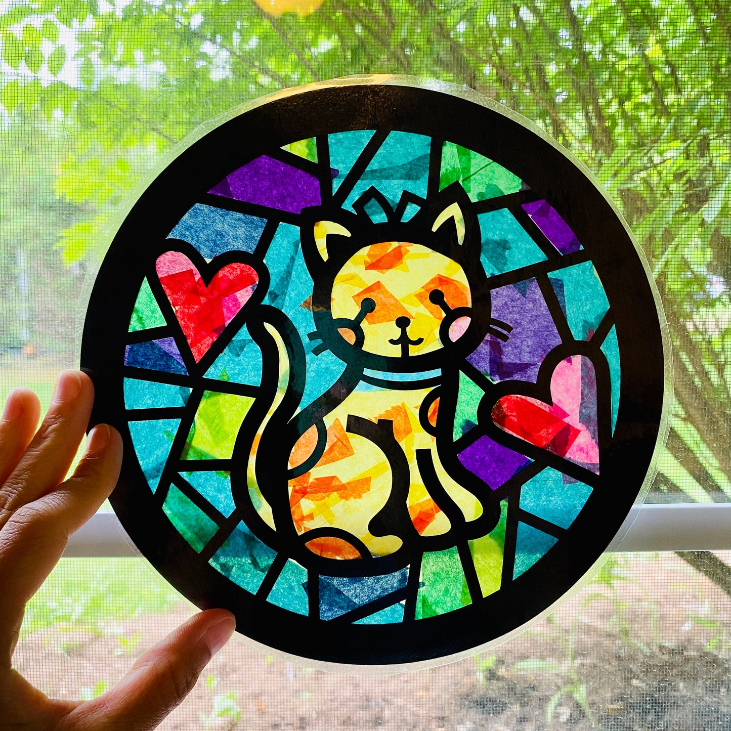 Large Cat Suncatcher Craft Kit