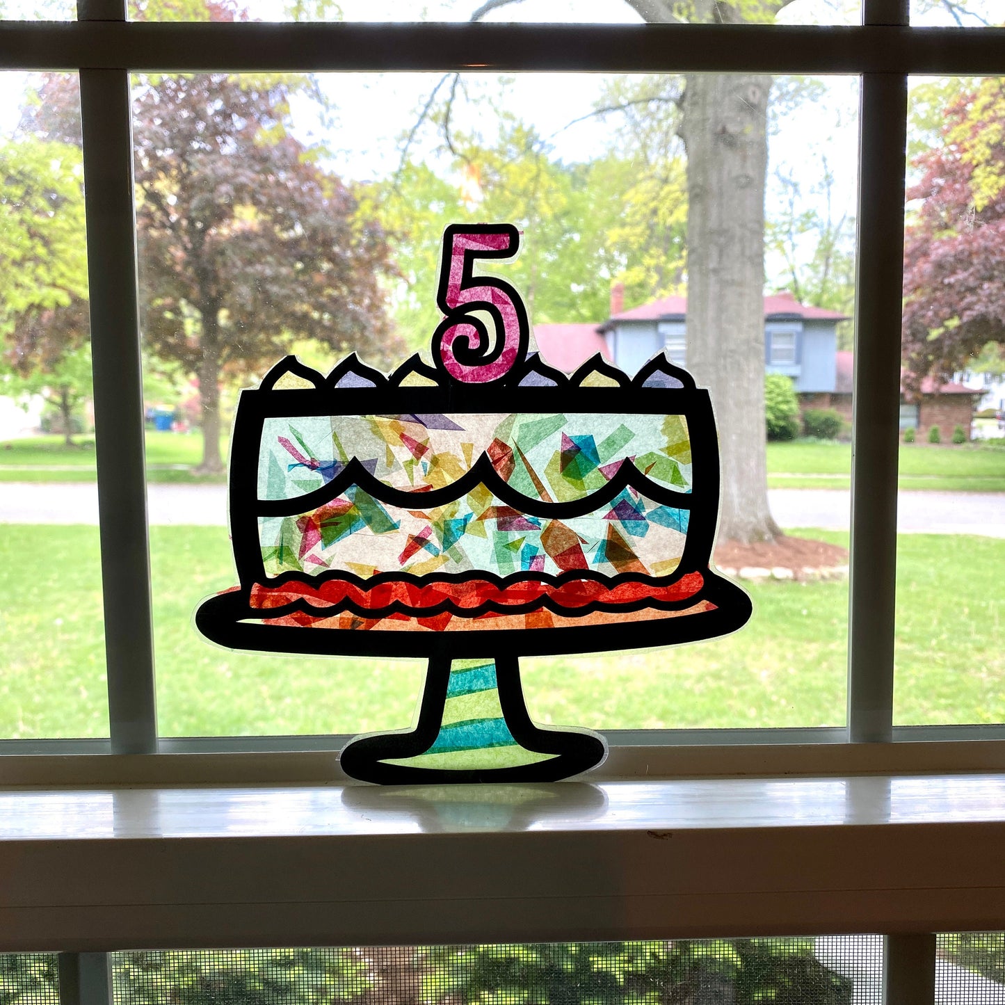 Birthday Cake Suncatcher Craft Kit
