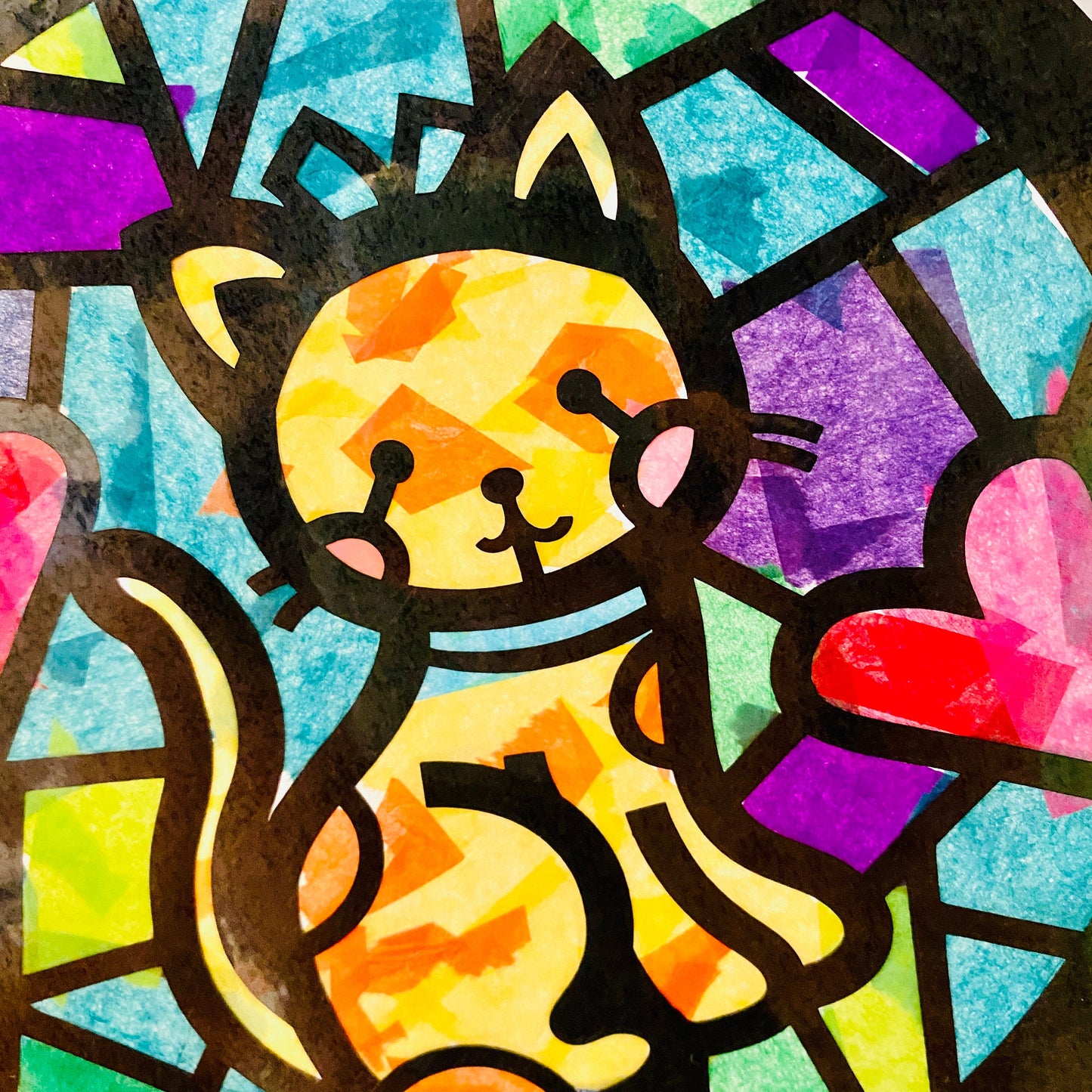 Large Cat Suncatcher Craft Kit