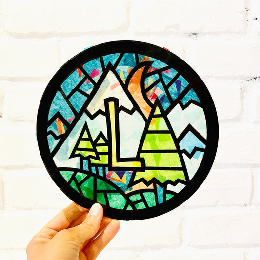 Forest Monogram Suncatcher Kit