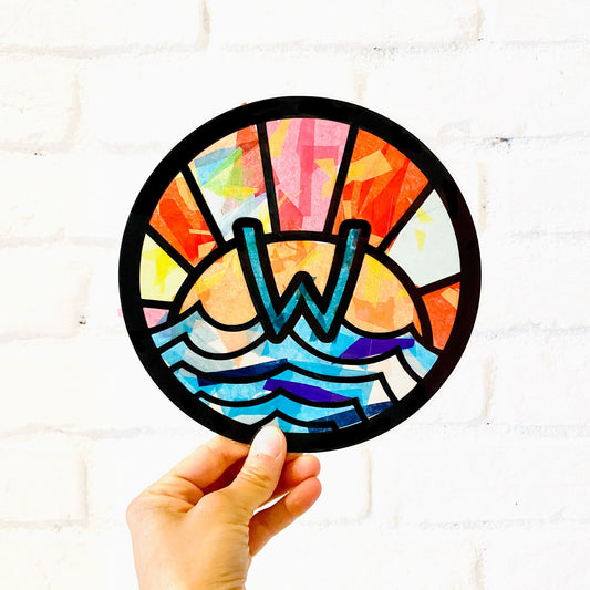 Sunrise ocean monogram arts and crafts suncatcher kit