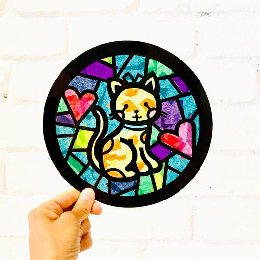 Large Cat Suncatcher Craft Kit