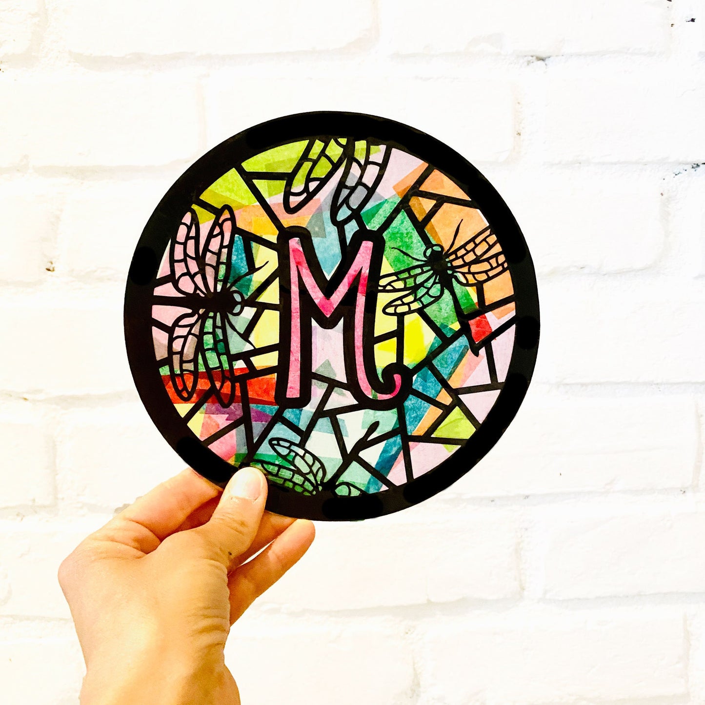 Dragonfly Monogram Suncatcher Kit