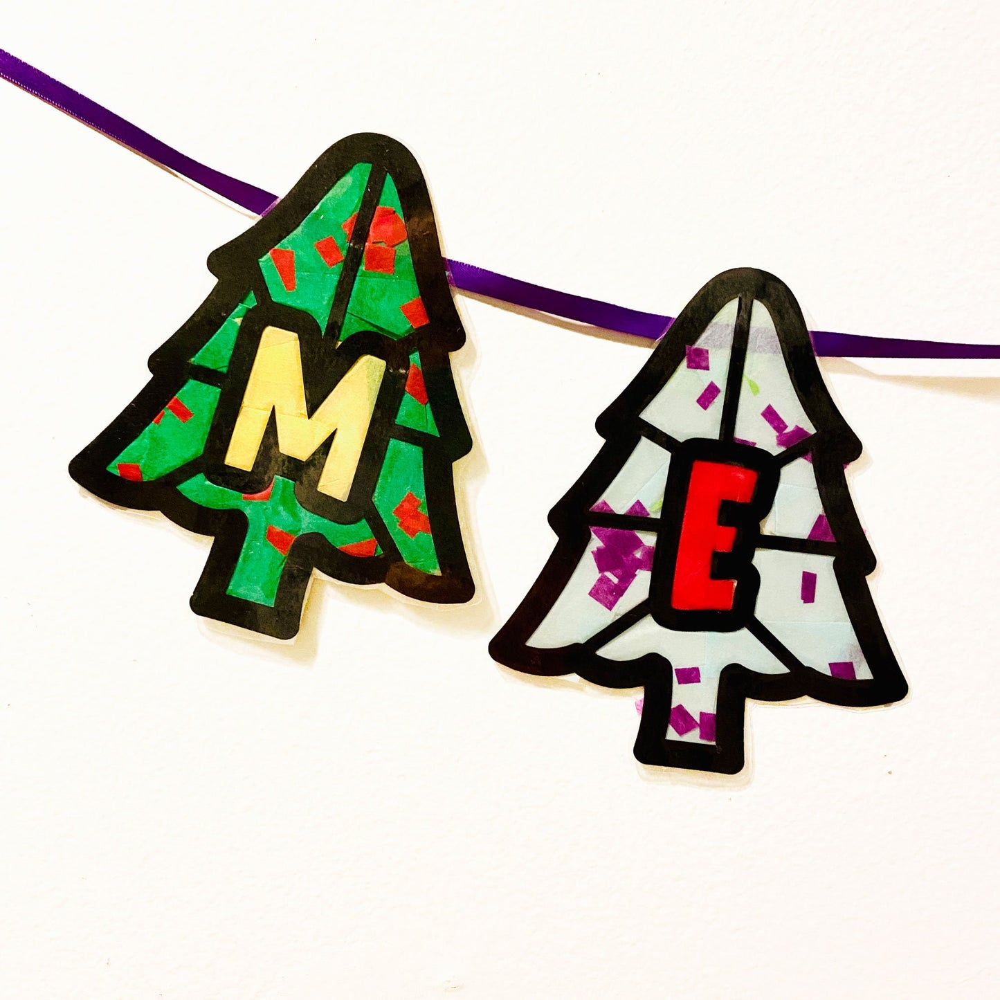 Merry Christmas Suncatcher Garland Kit