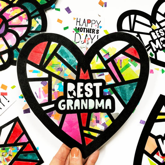 Best Grandma artwork gift from child for Mother's Day.