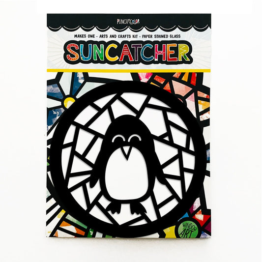 Penguin arts and crafts kit for kids. Winter paper craft party favors.
