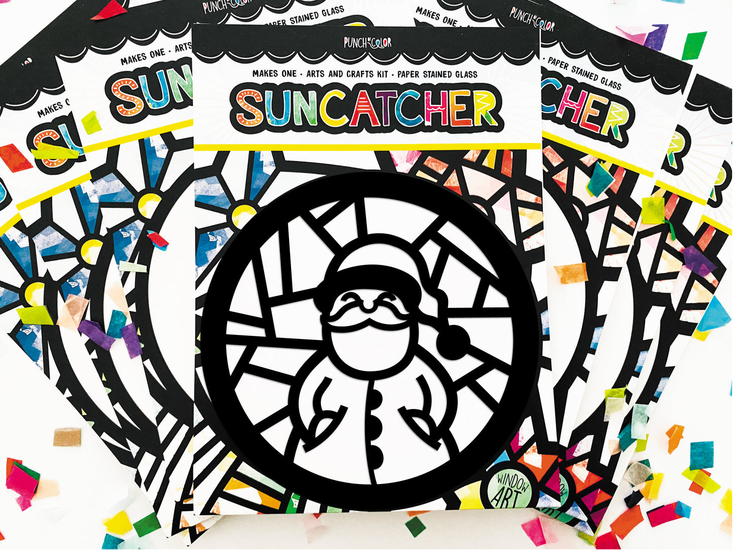 Santa Claus Suncatcher Craft Kit