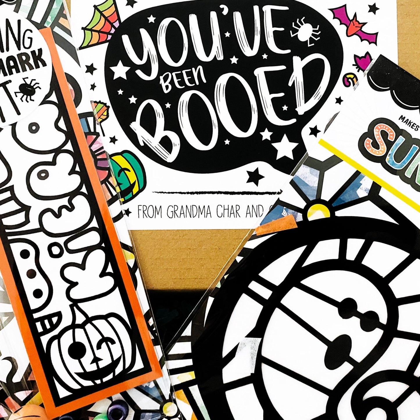 Custom you have been booed boxed Halloween gift for kids. GHost and pumpkin crafts inside.