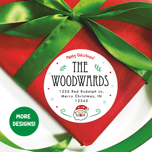 Christmas Return Address Labels - Various Designs