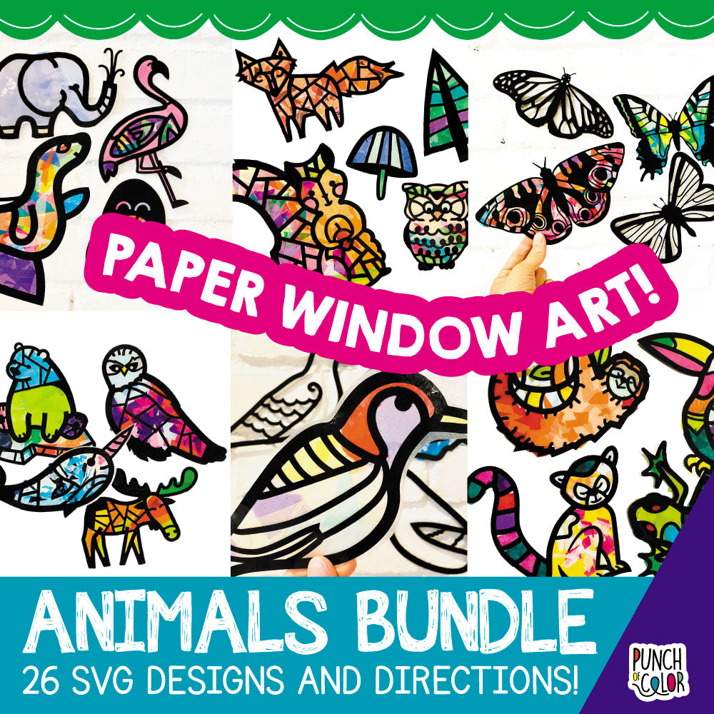 Animals paper crafts for preschool students.