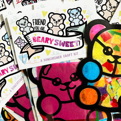 Beary Sweet Valentine's Day Suncatcher Kits