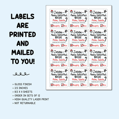 Bruh Merry Christmas Gift Labels - Notebook
