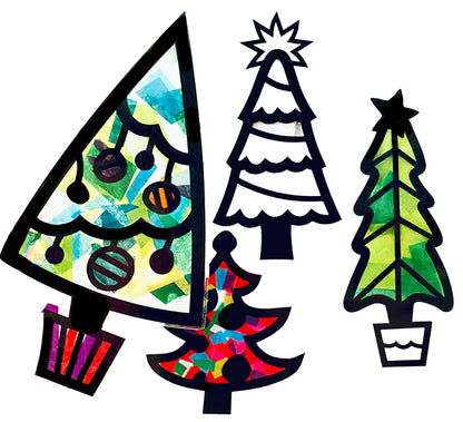 Holiday Trees Suncatcher Kit