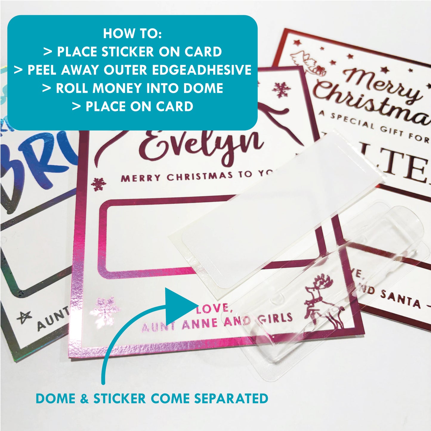 Foil Money Wallet Cards