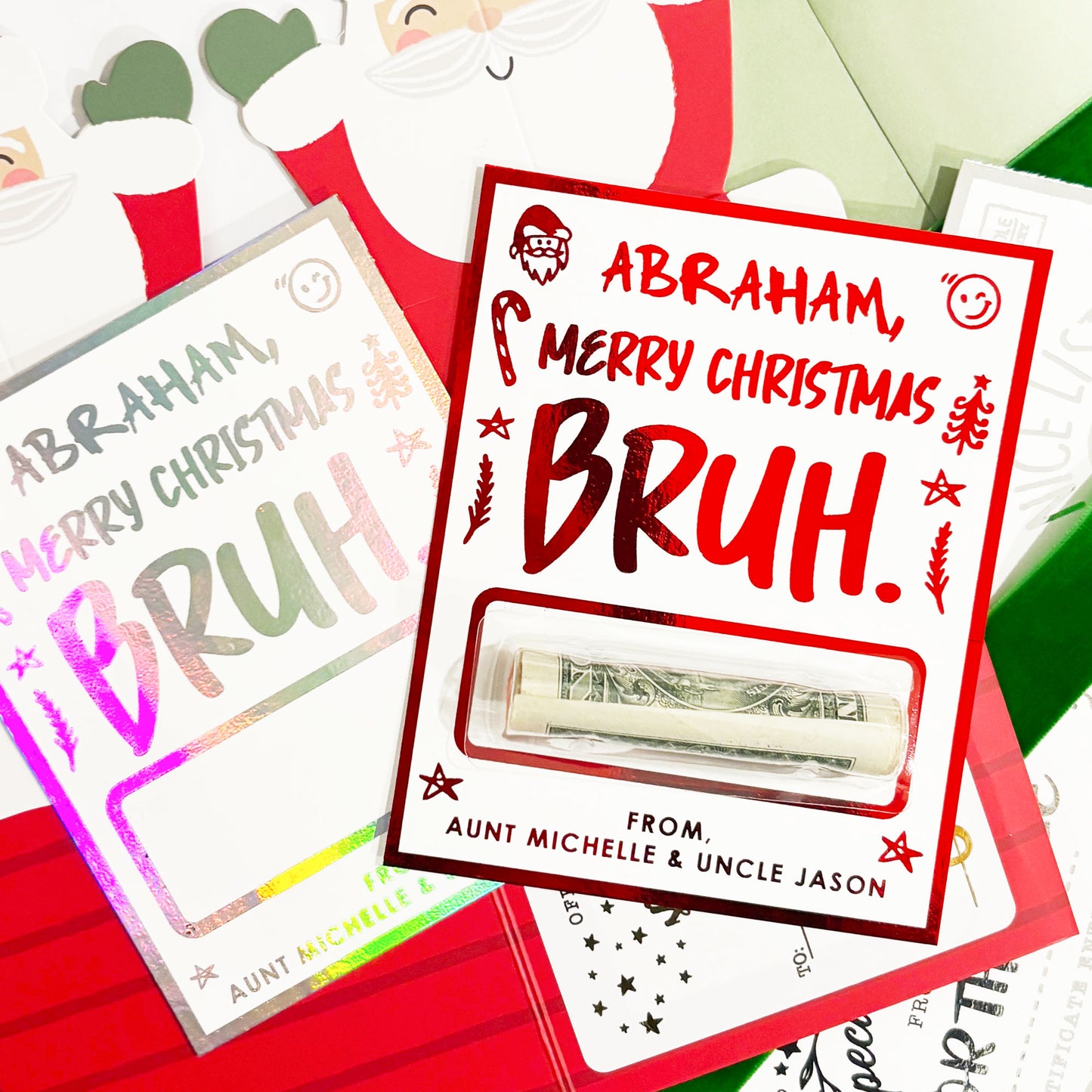 Foil Money Wallet Cards