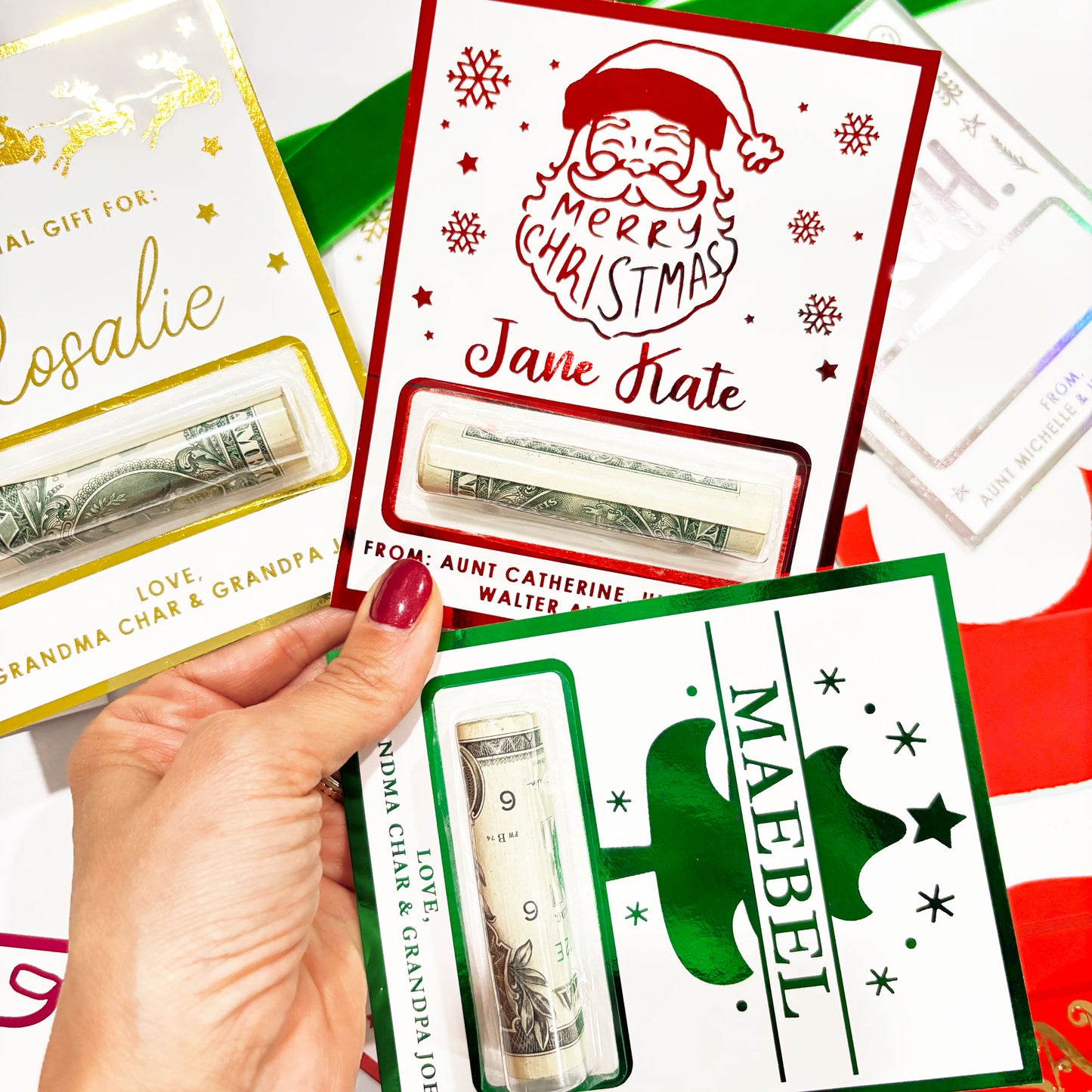 Foil Money Wallet Cards