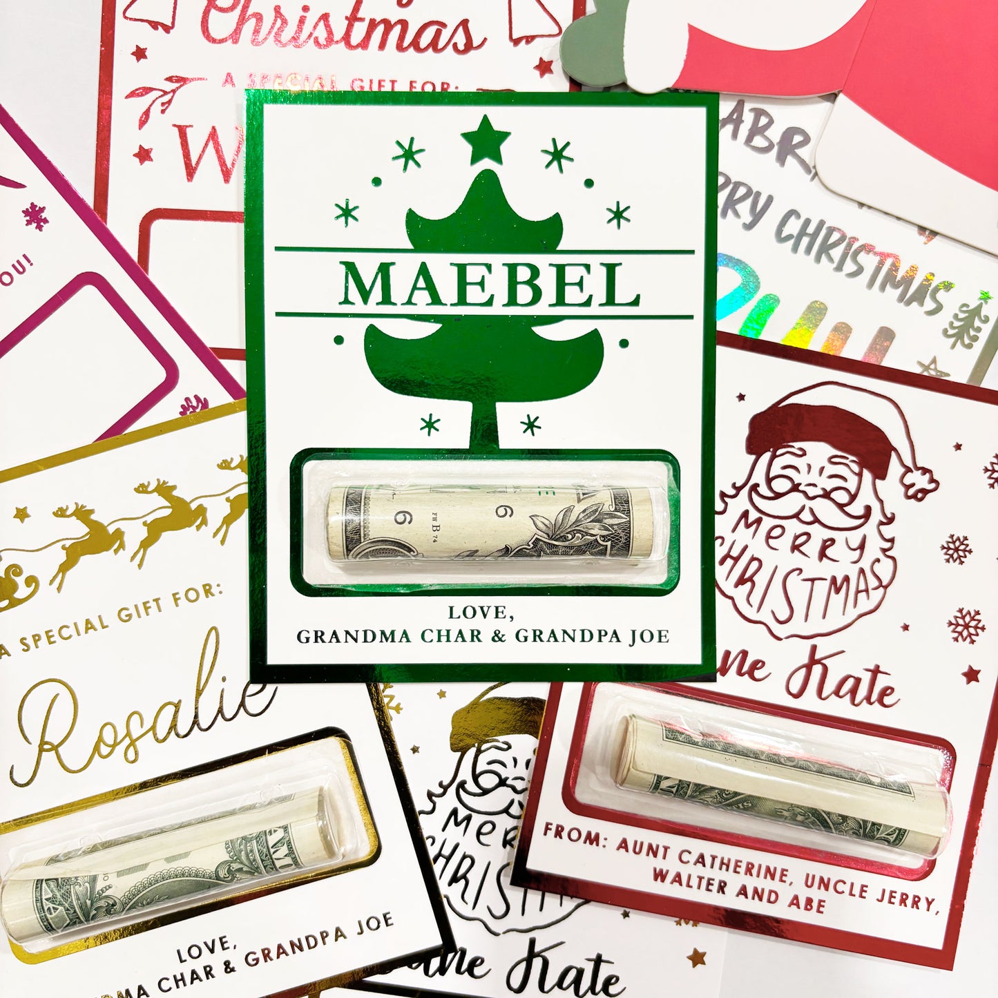 Foil Money Wallet Cards