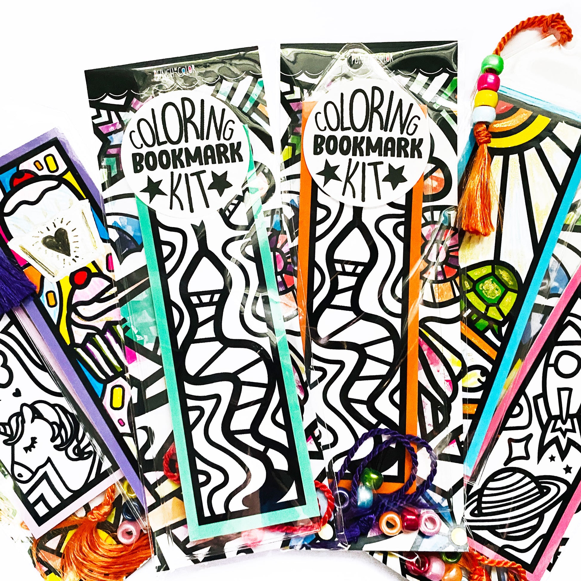 Snakes Coloring Bookmark Kit – PunchofColor