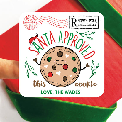 Personalized Christmas Cookie Labels - Chocolate Chip