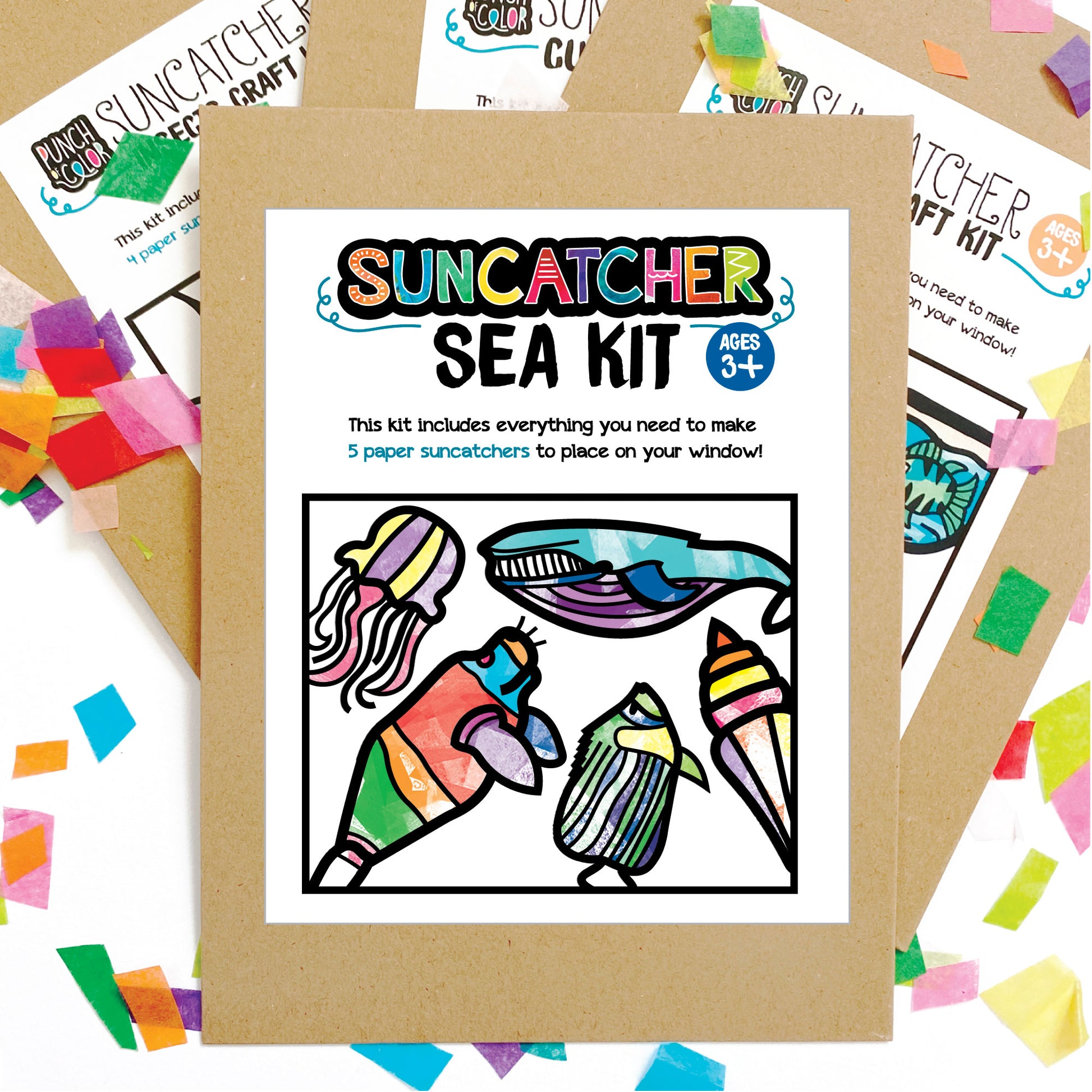 Under the sea arts and crafts suncatcher kit for kids