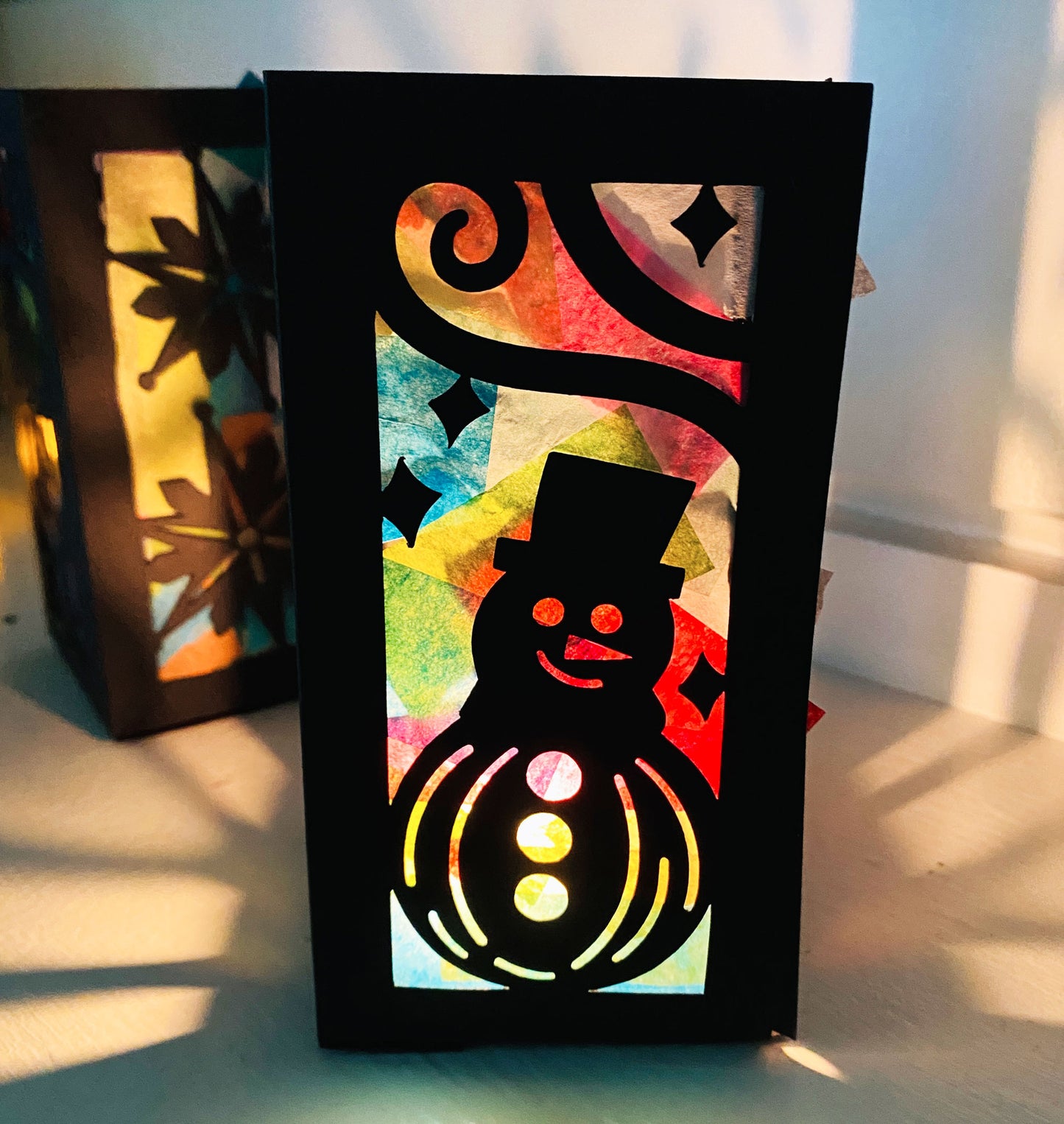 Snowflakes and Snowman Lantern Craft Kit