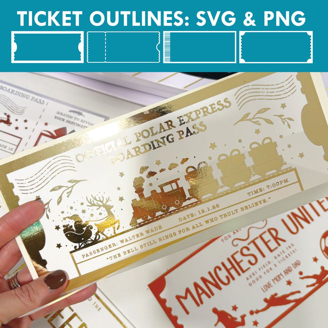 Foil Ticket Template – PunchofColor